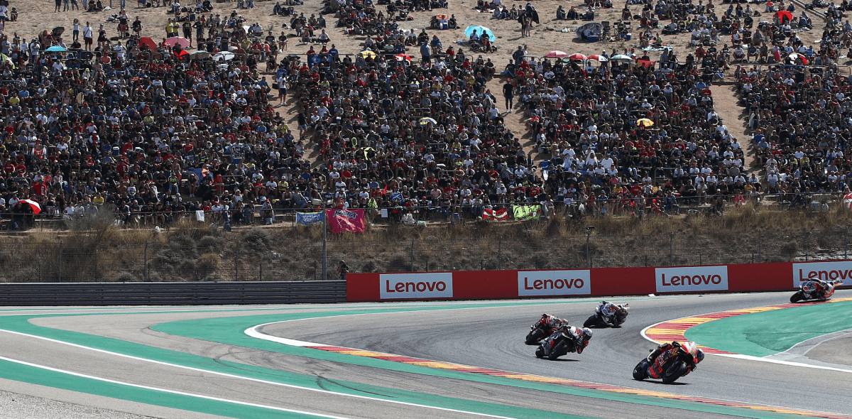 Fans watch action at MotoGP Aragon 2024