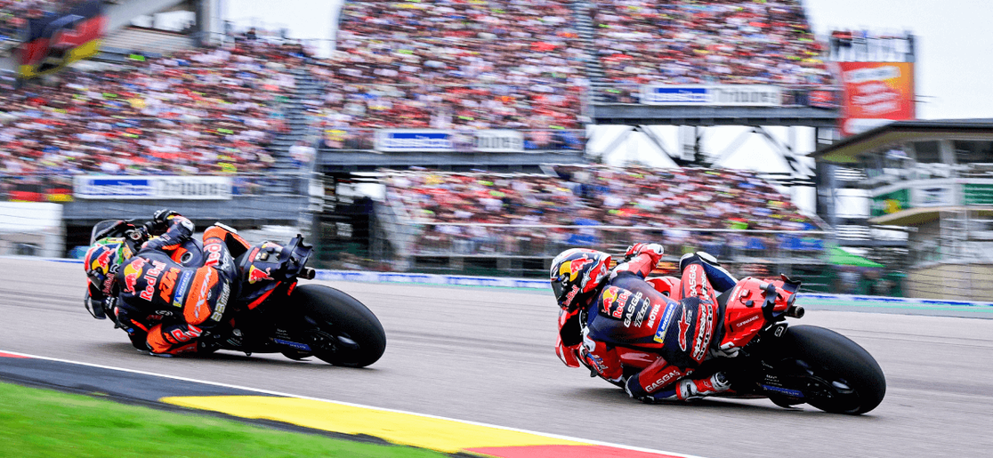 Action at German MotoGP Grand Prix