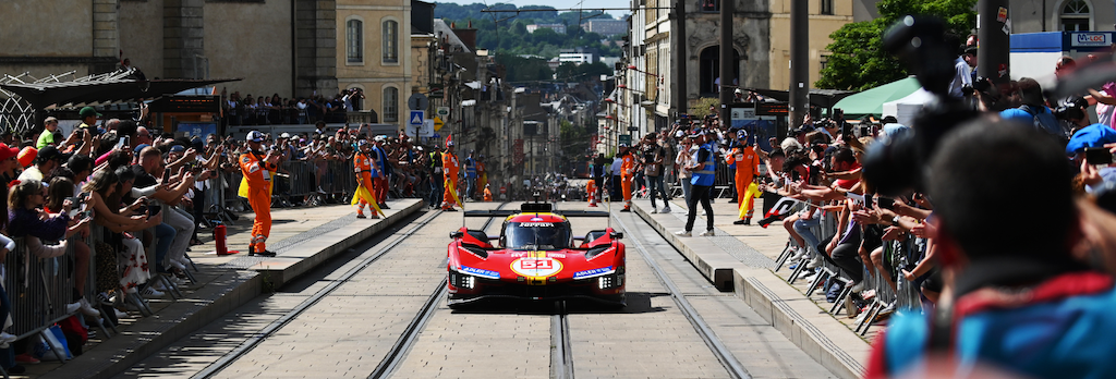 Ferrari at Drivers Parade at Le Mans