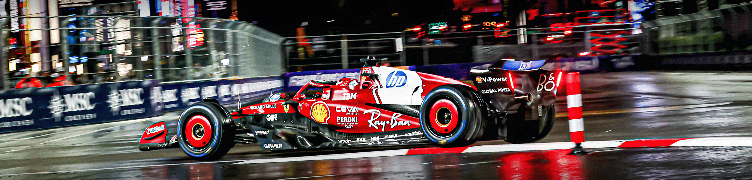 Formula 1 action at Las Vegas Grand Prix