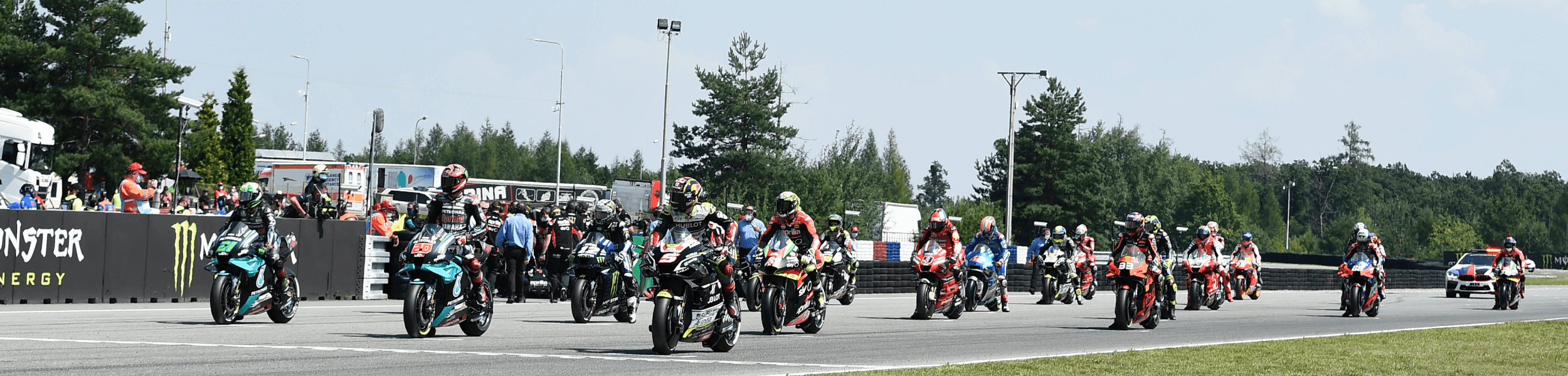 MotoGP action at the Czech Grand Prix