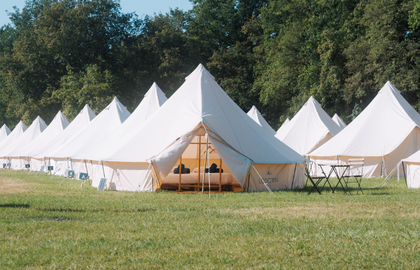 Glamping at Le Mans