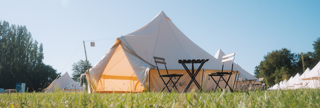 Silver glamping at Le Mans